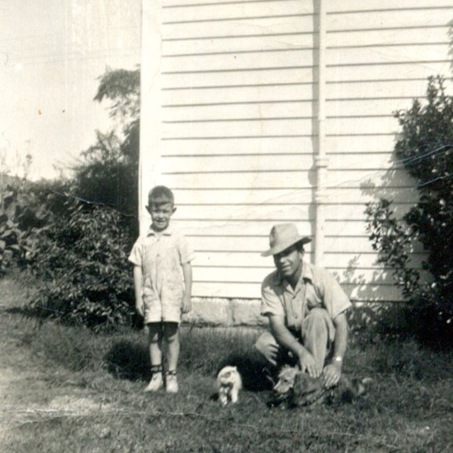 1941 - johnny and dad